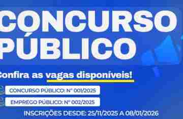 Guaraniaçu - Município abre inscrições para Concurso Público e Emprego Público a partir do próximo dia 25